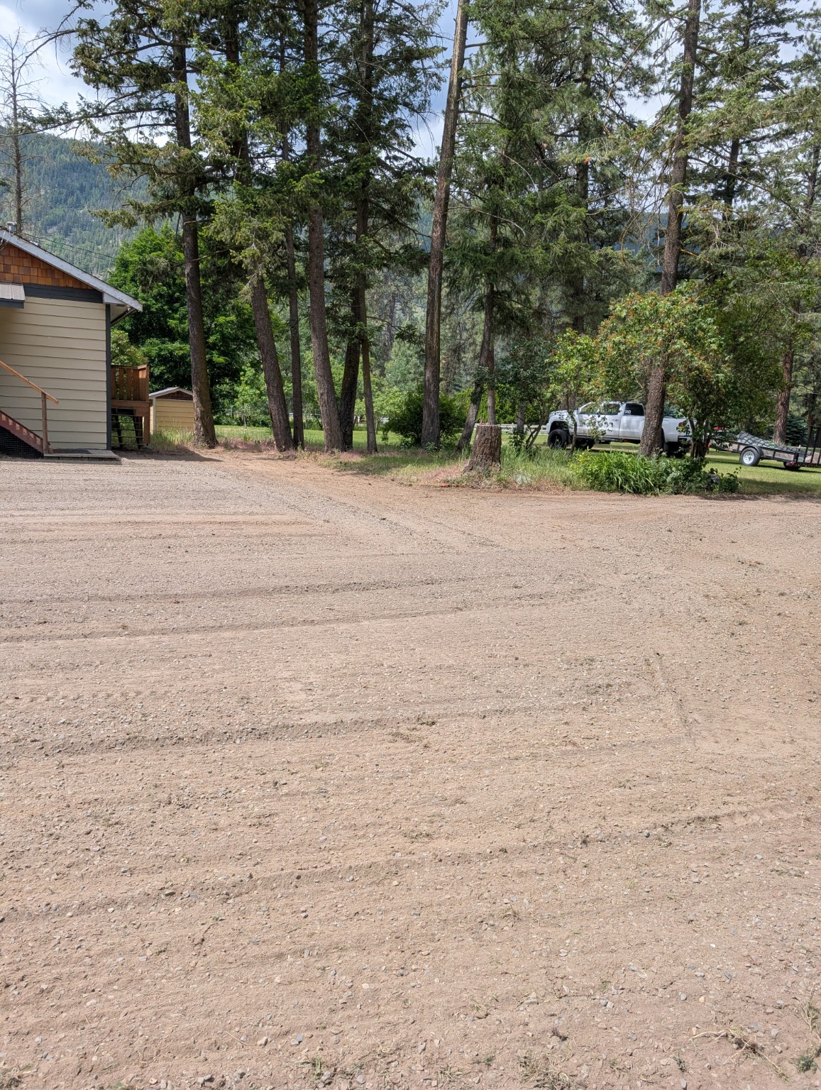 Driveway after Harley rake restoration